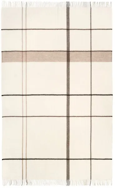 KRISTINA DAM STUDIO Gradient Throw torkkupeitto - beige alpakka ja villa (240x140)