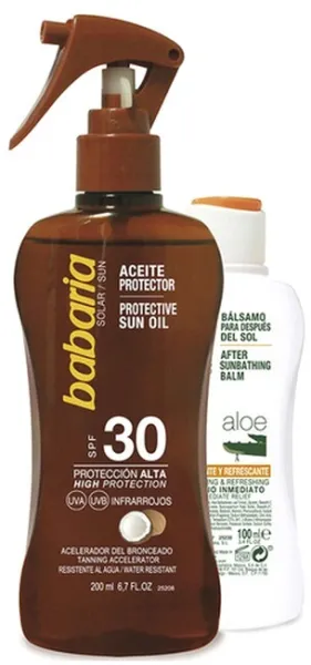Babaria - Aurinkosuojasetti Suojaava Kookosöljy SPF30 & After Sun